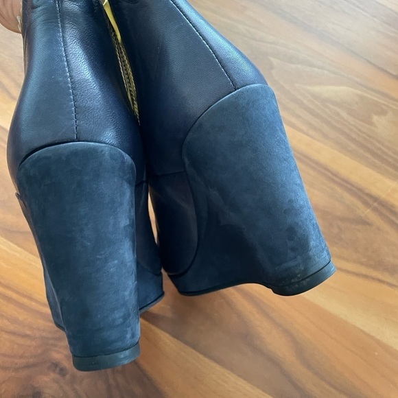 Mysuelly leather platform ankle boots size 5.5 - Picture 12 of 16